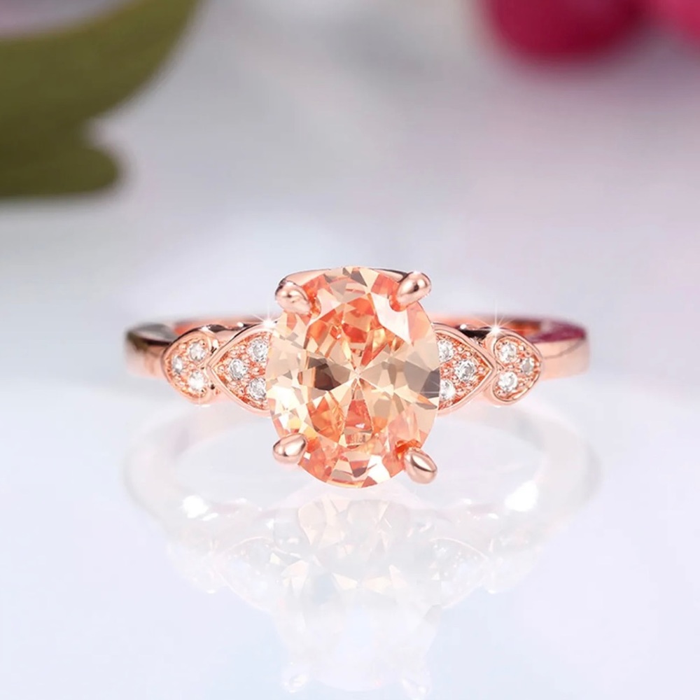 NEW 💖 Rose Gold & Morganite Ring